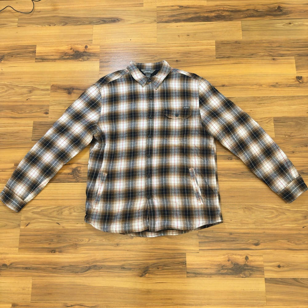 Eddie Bauer Flannel with Lined Soft Interior